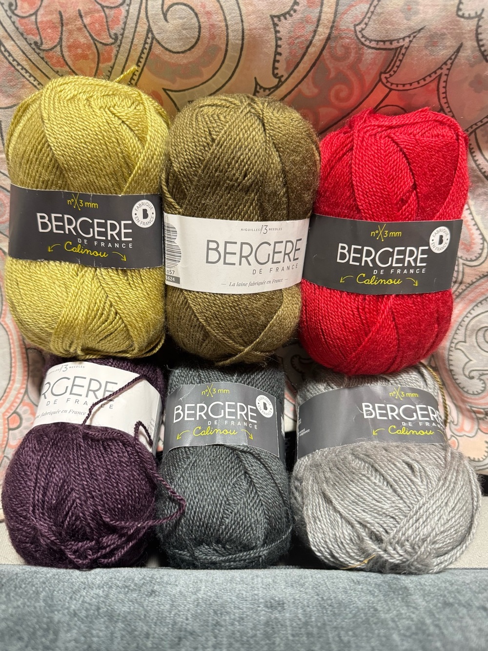 Bergère de France Calinou Merino Wool/Acrylic Multi-Color Yarn Lot